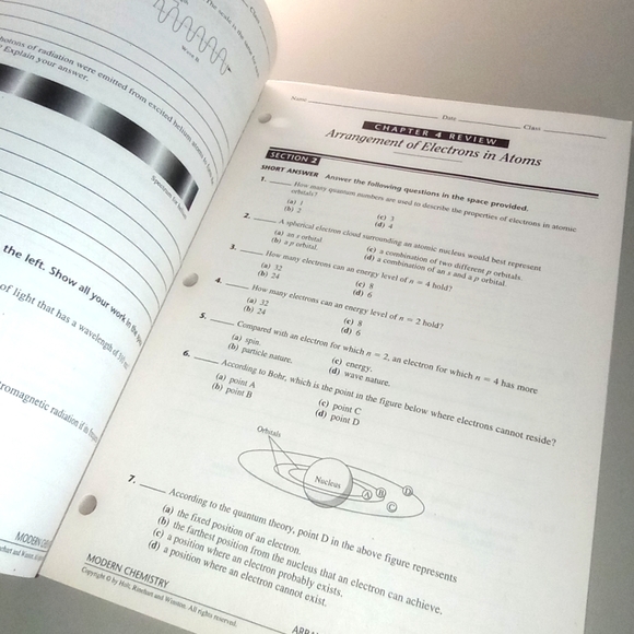 Holt, Rinehart and Winston Modern Chemistry: Study Guide Teacher’s 1st Edition - Picture 11 of 13